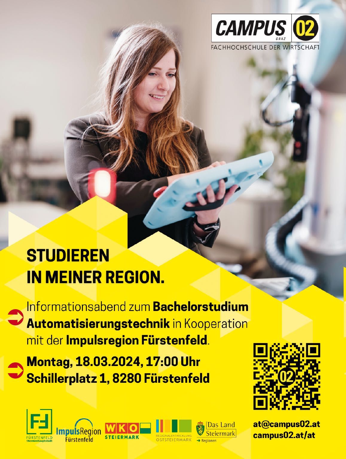 Bild enthält, Advertisement, Poster, Adult, Female, Person, Woman, QR Code