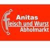 Abholmarkt-Logo mit Text. Darunter ein Foto von frischem Fleisch mit den Worten 'Beratung aus erster Hand'