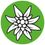 Alpenverein Waldviertel-Logo. Bild enthält, Sticker, Logo, Dahlia, Flower, Plant