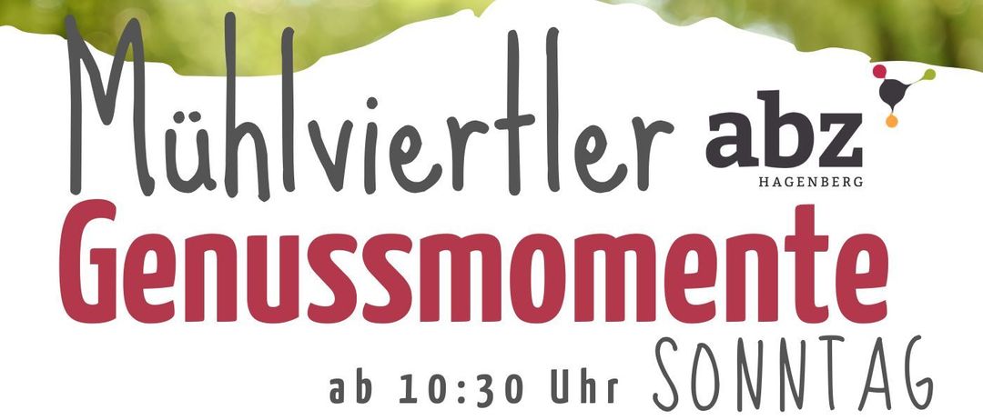 Plakat für die Veranstaltung 'Genussmomente' am Sonntag, 19. April 2026, ab 10:30 Uhr. Highlights sind Frühschoppen, Musik von der Freistädter Feuerwehr, kulinarische Höhepunkte, Kaffee & Kuchen, Aktivitäten für alle Altersgruppen, regionaler Schmankerlmarkt, Maschinenausstellung, Kinderprogramm, Märchen für Groß und Klein und eine Tombola.