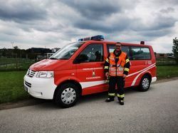 Adult, Male, Man, Person, Moving Van, Transportation, Vehicle, Footwear, Shoe, Fire Truck