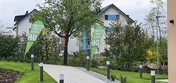 Neighborhood, City, Villa, Grass, Street, Urban, Nature, Outdoors, Park, Campus