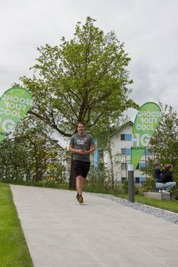 Path, Adult, Male, Man, Person, Running, Clothing, Shorts, Walking