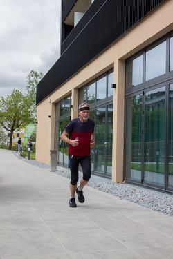 Adult, Male, Man, Person, Running, City