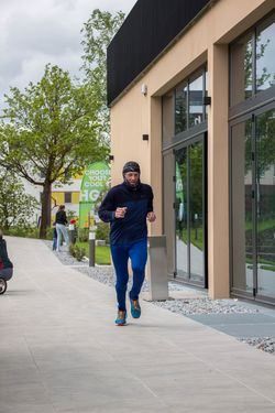 Adult, Male, Man, Person, Path, Running, Sidewalk, City
