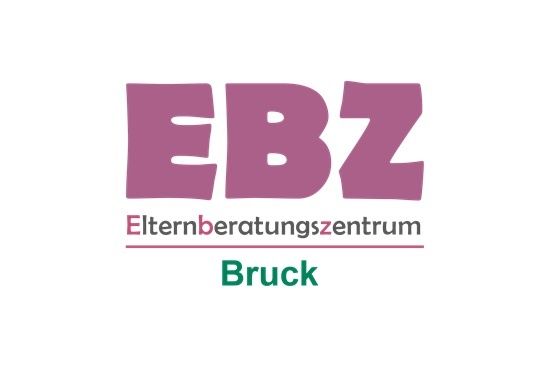 Das EBZ Logo in Lila mit weißen Buchstaben und dem grünen Wort Bruck darunter.