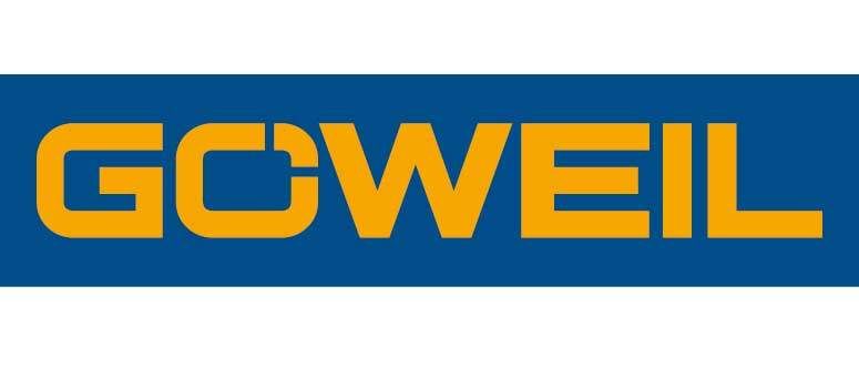Das Bild zeigt das GCWEIL Logo auf blauem Hintergrund. Das Logo ist in Gelb mit fetten, großgeschriebenen Buchstaben.