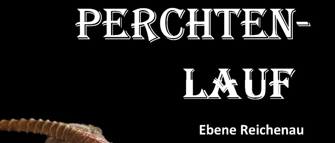 Plakat für die LAUF-Veranstaltung mit einer gehörnten Kreatur. Datum ist der 27. November 2025, Beginn um 17:30 Uhr. Ort ist Ebene Reichenau, Reitstall/Nockstadl. Mit den Perchtengruppen.