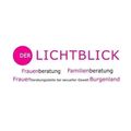 Das Logo für Der Lichtblick, ein Frauenberatungszentrum und Familienberatungsdienst in Burgenland, Österreich. Es zeigt einen rosa Kreis mit dem Text 'Der Lichtblick' und den Dienstleistungen 'Frauenberatung' und 'Familienberatung'. Der Slogan lautet 'Frauenberatungsstelle bei sexueller Gewalt'.