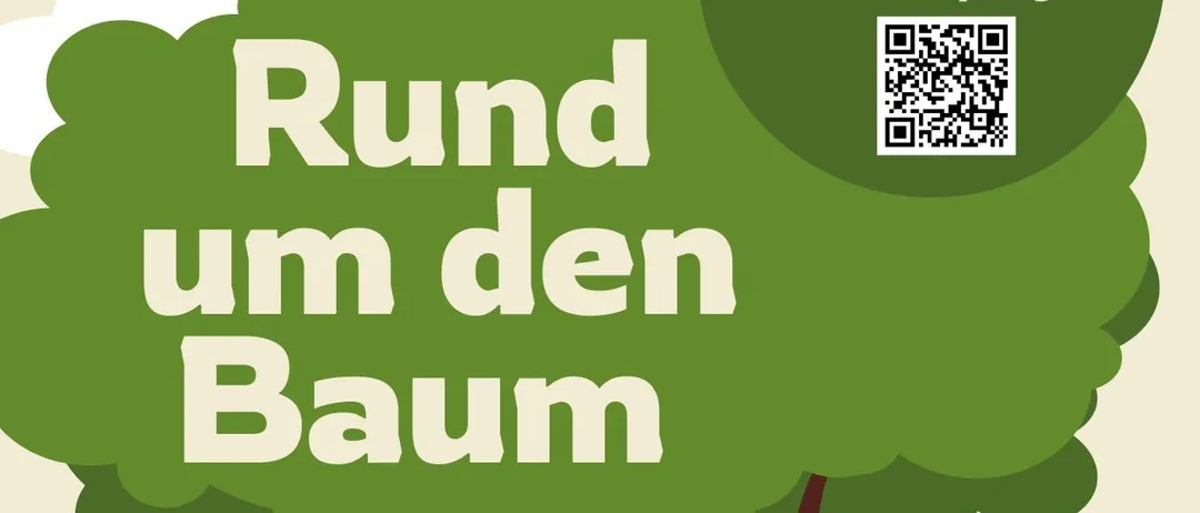 Plakat für Baumpflege-Veranstaltung. Eintritt frei! Keine Anmeldung erforderlich! Datum: 21.05.2026. Beginn: 18:00 Uhr. Ort: Matzendorf-Hölles. Baumexperten informieren über Baumrechte, Schnittzeitpunkt und Umgang mit Neophyten und Naturschutz.