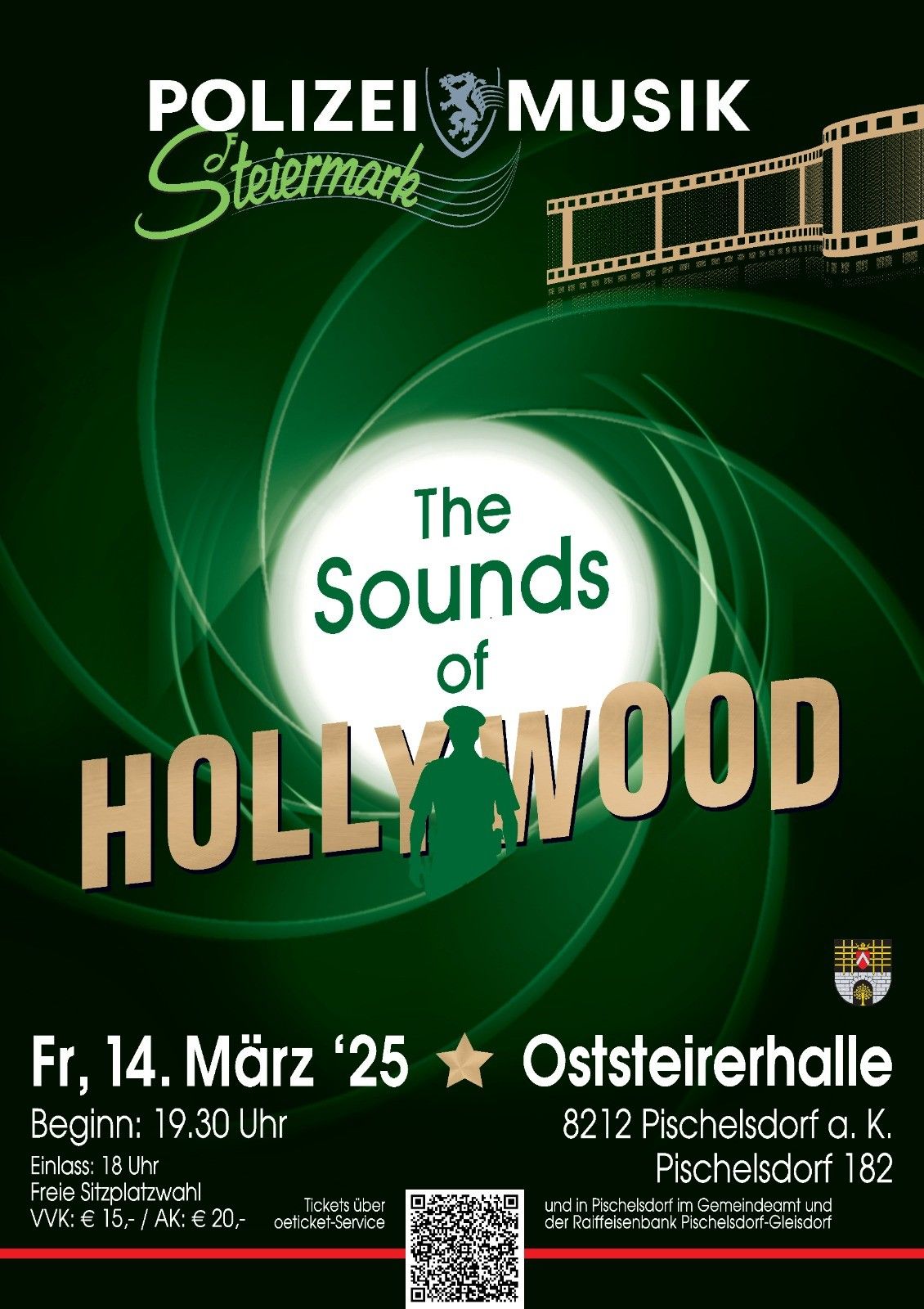 Bild enthält, Advertisement, Poster, QR Code, Person