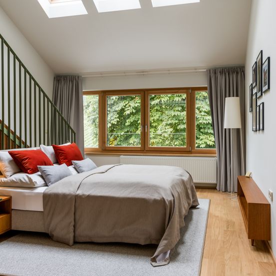 Indoors, Interior Design, Window, Floor, Flooring, Furniture, Living Room, Home Decor, Hardwood, Staircase