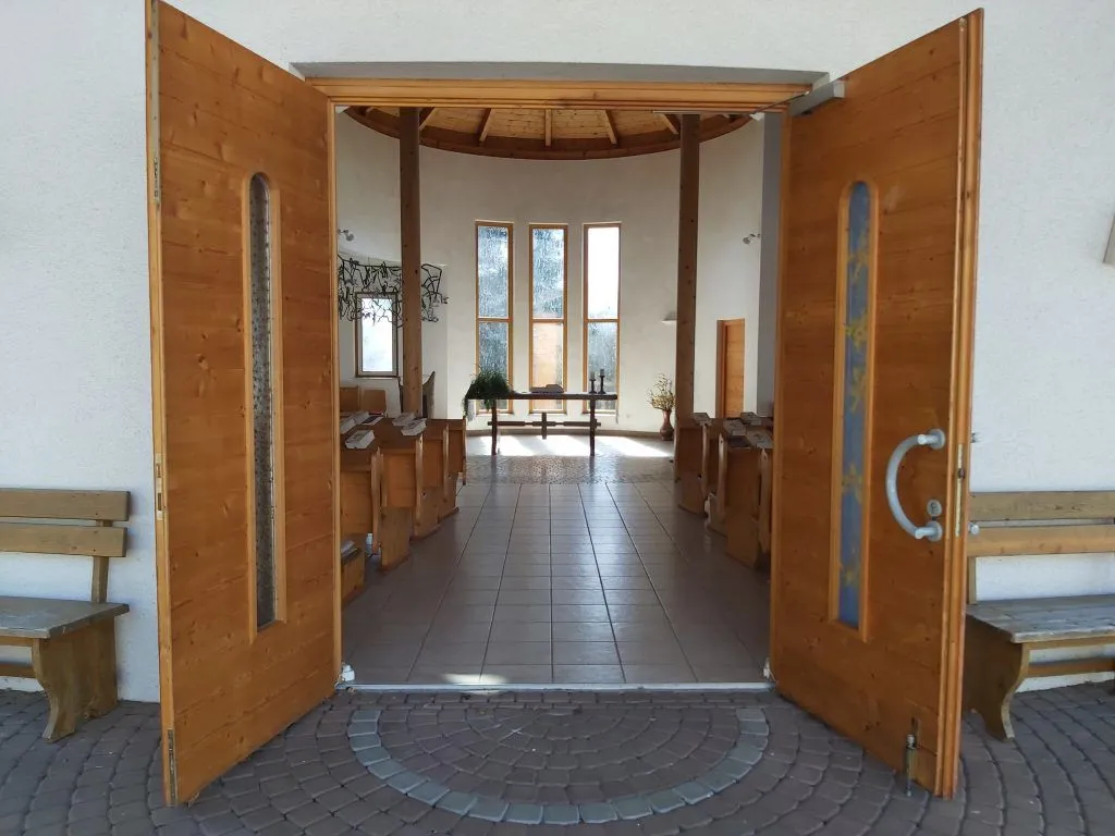 Indoors, Interior Design, Floor, Wood, Flooring, Door, Hardwood, Stained Wood, Bench, Furniture