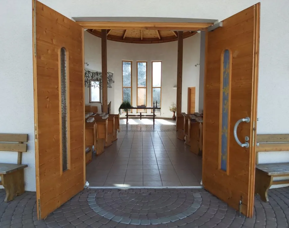 Indoors, Interior Design, Floor, Wood, Flooring, Door, Hardwood, Stained Wood, Bench, Furniture