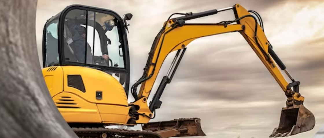 Bild enthält, Machine, Bulldozer