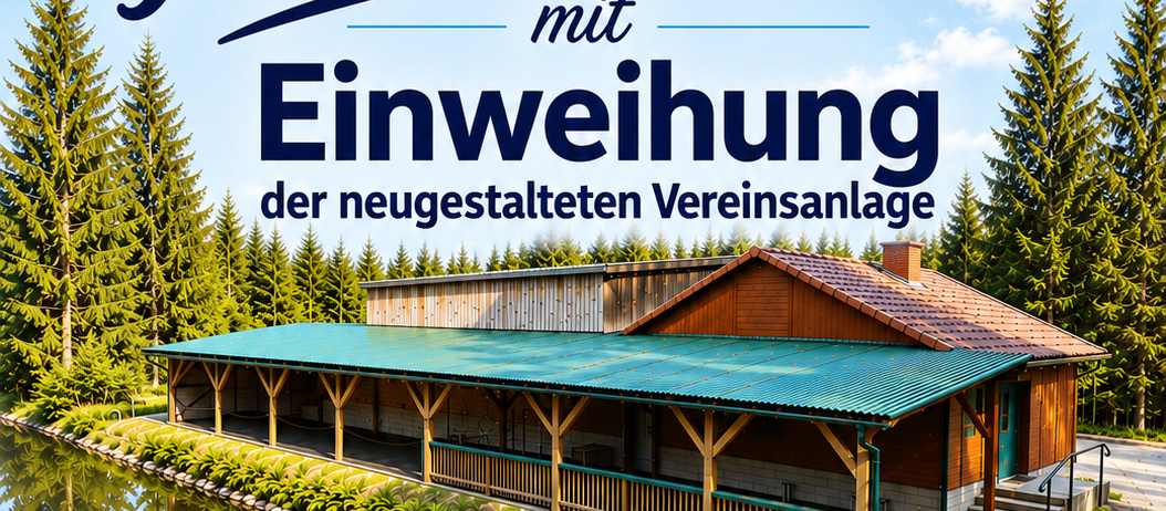 Plakat zur Eröffnung der neu gestalteten Vereinsanlage in Mühldorf bei Feldbach am Sonntag, 20. September 2026, Beginn um 10 Uhr.