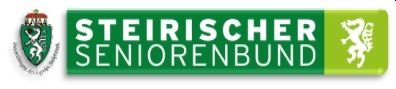 Grüner und gelber Banner mit weißem Text, der 'Steirischer Seniorenbund' und ein Logo auf der linken Seite liest.