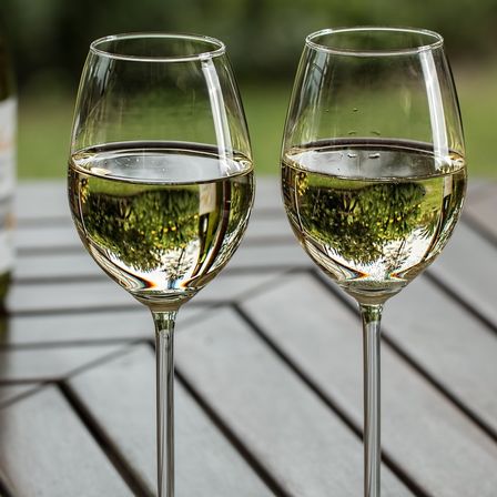 Bild enthält, Glass, Beverage, Alcohol, Liquor, Wine, Wine Glass, Outdoors, Nature