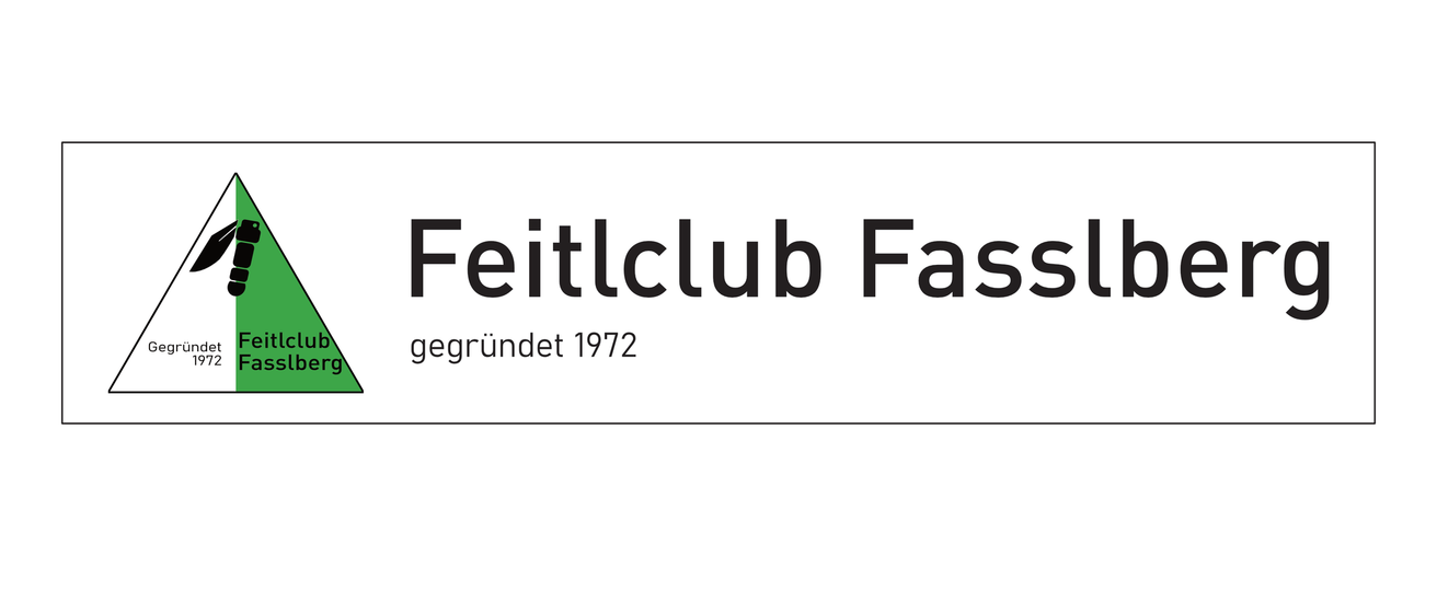 Logo des Feitclub Fassberg, gegründet 1972. Zeigt ein grünes Dreieck mit dem Namen und Gründungsjahr des Clubs.