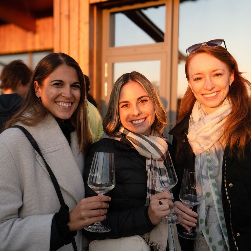 Bild enthält, Adult, Female, Person, Woman, Face, Coat, Fun, Party, Scarf, Smile