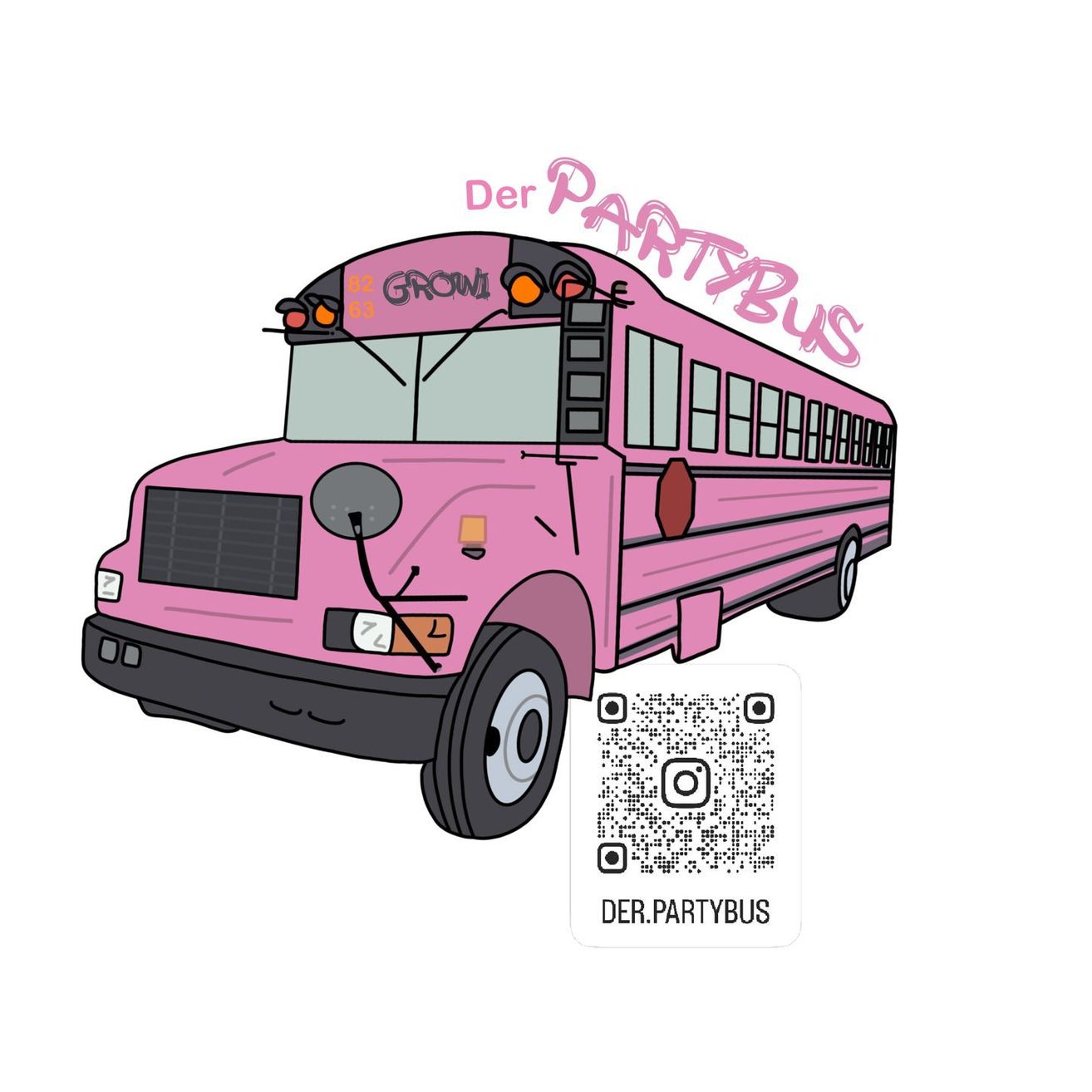 Bild enthält, Bus, Transportation, Vehicle, QR Code, School Bus