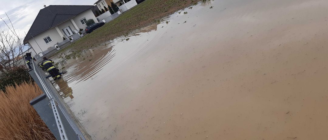 Flood, Water, Bridge, Person