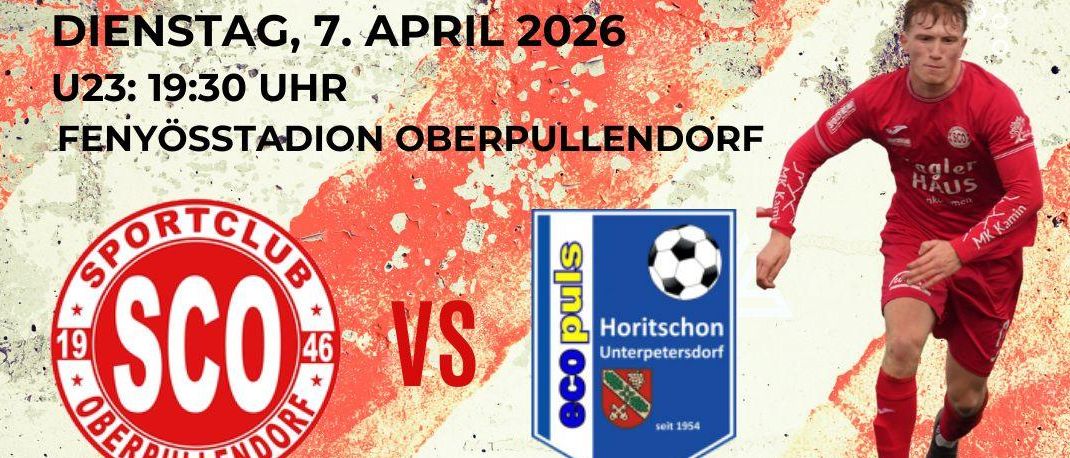 Ein Fußballspiel zwischen Sportclub Oberpullendorf und Horitschon Unterpetersdorf ist für Dienstag, 7. April 2026, um 19:30 Uhr im Fenyosstadion Oberpullendorf geplant. Das Spiel ist Teil der 20. Runde der Burgenlandliga.