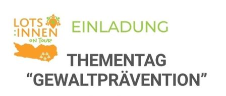 Ein Plakat für einen 'Thementag Gewaltprävention' in Kärnten, Österreich, mit Zeitplan, Rednern und Details zu einem interaktiven Workshop. Die Veranstaltung wird von der Europäischen Union und lokalen Organisationen unterstützt.