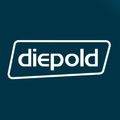 Das Wort 'diebold' ist in weißer Schrift auf einem marineblauen Hintergrund angezeigt. Der Text ist zentriert und in der Mitte des Bildes positioniert.