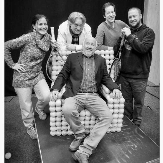 Kerstin Regoli, Armin Weber, Marcus Harm, Simon Martin und Flo Prokopetz