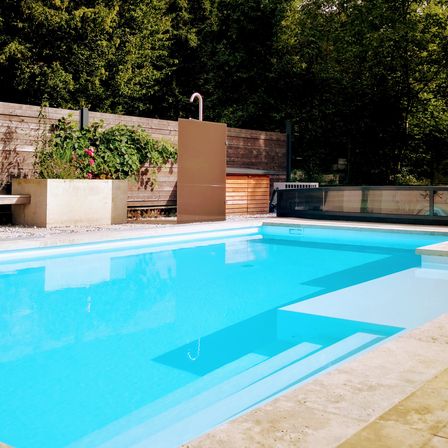 Bild enthält, Pool, Water, Swimming Pool, Backyard, Nature, Outdoors, Yard