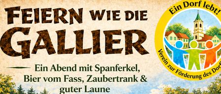 Ein Abend mit Spanferkel, Bier vom Fass, Zaubertrank & guter Laune. Gemeinsam tafeln unter freiem Himmel. Tischreservierung bis 27. Mai 2026.