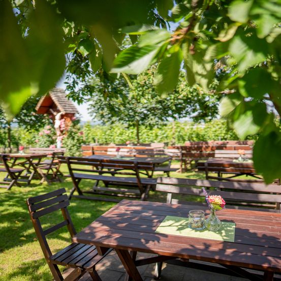 Bild enthält, Hotel, Resort, Garden, Nature, Outdoors, Backyard, Grass, Bench, Chair, Scenery