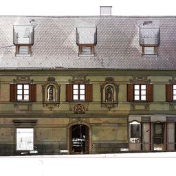 Bild enthält, Building, Monastery, Brick, City, Housing, Arch, Urban, Indoors, House, Gothic Arch