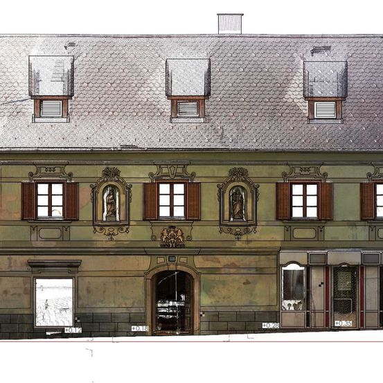 Bild enthält, Building, Monastery, Brick, City, Housing, Arch, Urban, Indoors, House, Gothic Arch