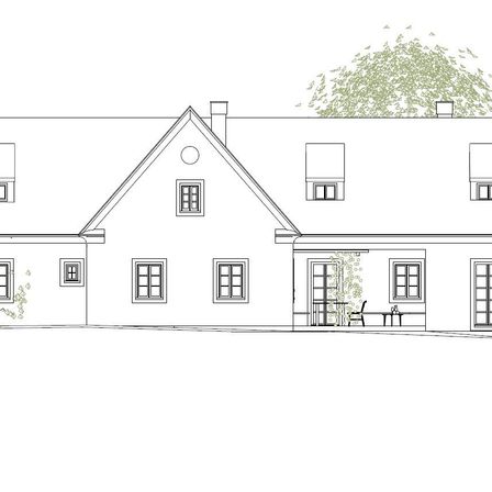 Bild enthält, Art, Architecture, Building, Housing, Drawing, House, Scoreboard