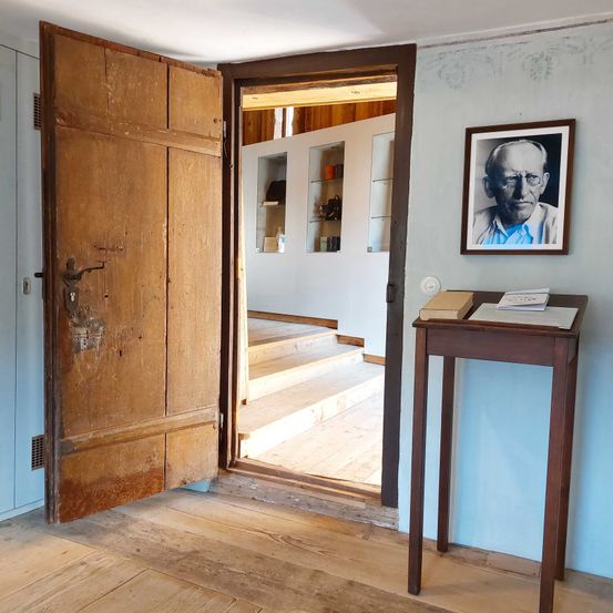 Bild enthält, Floor, Indoors, Interior Design, Wood, Foyer, Adult, Male, Man, Person, Flooring