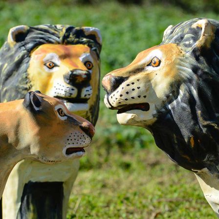 Bild enthält, Animal, Lion, Mammal, Wildlife, Dinosaur, Figurine, Beak