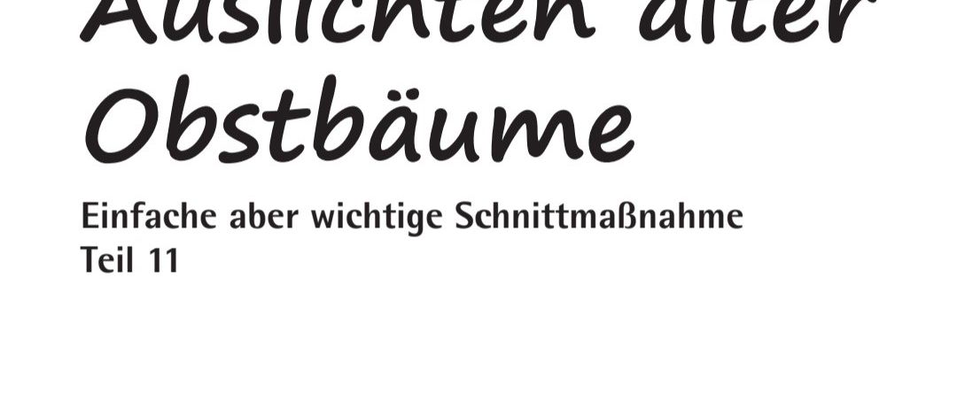 Ein Ereignis über das Beschneiden älterer Obstbäume von Paul Kreuzberger, Obst-und Gartenbauverein, Bischofshofen und Bartholomaus Maierhofer, Baumwart. Teil 11. Am Samstag, 28. Juni 2025, von 8:30 bis 11:00 Uhr im Pfarrhofgarten Pfarrwerfen Dorfwerfen 1.