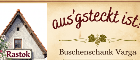 Eine Illustration eines Hauses namens Rastok mit einem Garten voller rosa Blumen und einem Tisch im Freien. Das Haus ist vom 1. August bis 8. August 2026 täglich ab 11 Uhr geöffnet.