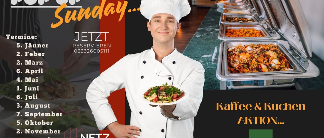 Bild enthält, Meal, Adult, Male, Man, Person, Chef, Advertisement, Cafeteria, Culinary, Poster