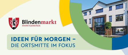 Plakat für Ideensammlung zur Zukunft von Blindenmarkt. Veranstaltung am 17. April 2026, von 15 bis 18 Uhr im Gemeindeamt EG, Hauptstraße 17, 3372 Blindenmarkt. Diskutieren Sie im Burger Café.
