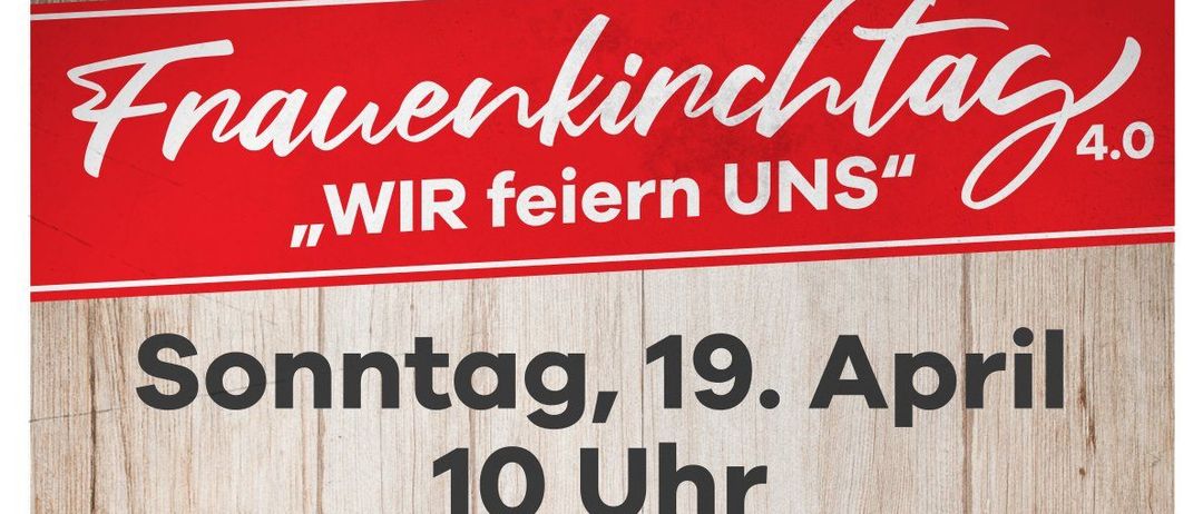 Plakat für eine Sonntagsveranstaltung am 19. April um 10 Uhr im Valentin-Leitgeb-Park, Kühnsdorf. Es zeigt die Band TipTop mit zwei Männern, einer spielt Gitarre und der andere Akkordeon. Das Plakat erwähnt frische Brezen und Bier. Der Text lädt auch alle Männer herzlich ein.