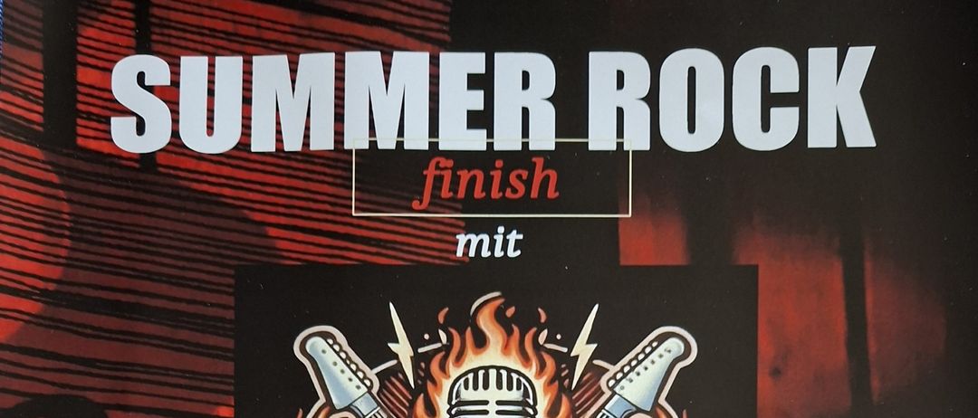 Ein Plakat für eine Live-Musikveranstaltung mit der Vintage Fire Rockband. Das Plakat zeigt ein Logo mit brennenden Gitarren, einem Mikrofon und einer Flamme. Die Veranstaltung ist für den 22. August 2026 um 20:00 Uhr geplant. Ort ist Kirchplatz 2, 9141-Eberndorf. Tickets kosten 10€ und Verpflegung ist inklusive. Motorradfahrer sind willkommen.
