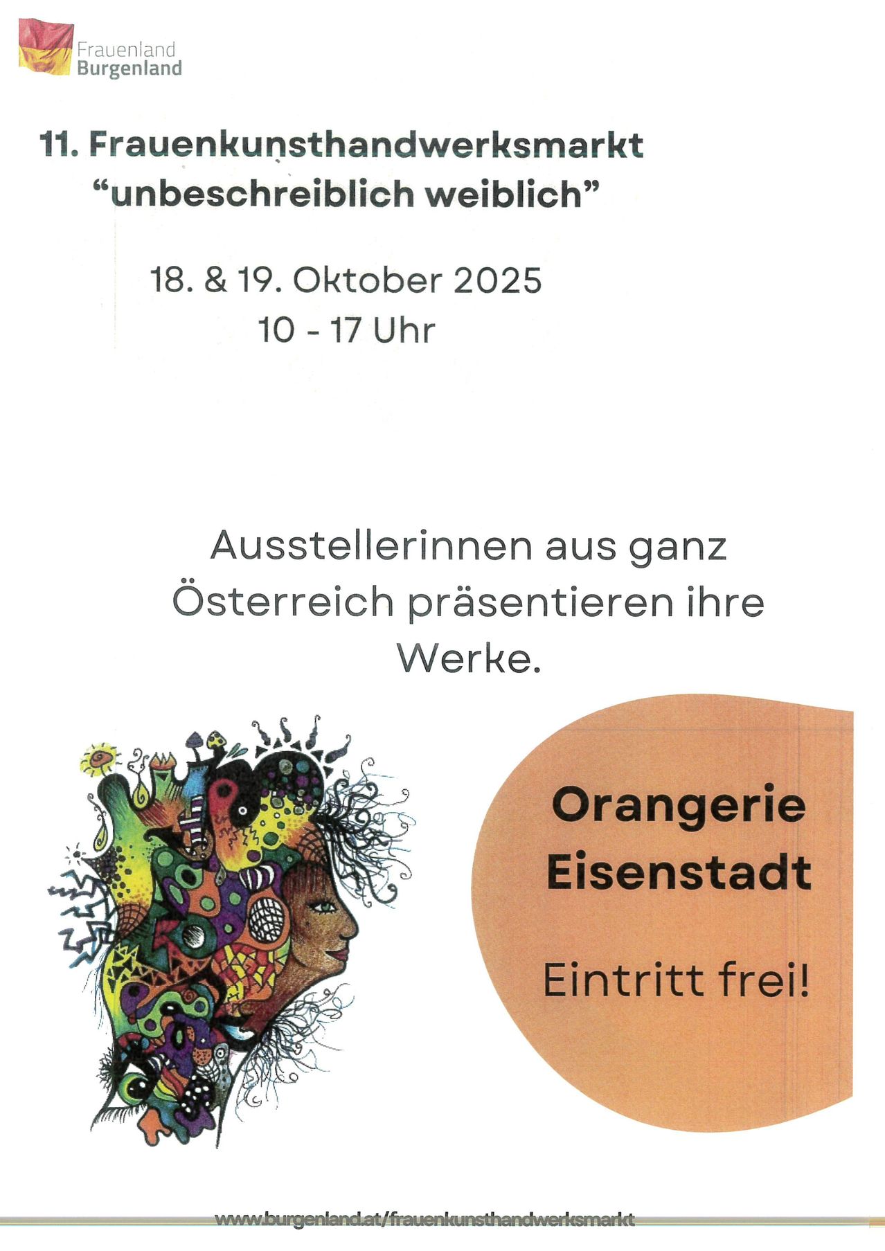 Am 18. und 19. Oktober 2025, von 10 bis 17 Uhr, findet eine Ausstellung mit Werken von Künstlern aus Österreich statt. Der Eintritt ist frei.