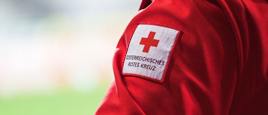 Bild enthält, Logo, First Aid, Red Cross, Symbol