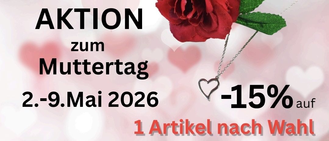 Plakat mit einer älteren Frau und zwei Kindern, die Schmuck herstellen. Veranstaltung am 2. Mai, 9 bis 13 Uhr. Artikel umfassen Armbänder, Teelichter, Schlüsselanhänger. Preis pro Artikel 5 €. Anmeldung erforderlich.