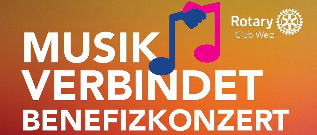 Ein Bild mit einem farbenfrohen Musiknotensymbol und Händen, mit dem Text 'ROKUSIK VERBINDET NEFIZEKONZE' in einer fetten weißen Schrift auf einem orangefarbenen Hintergrund.