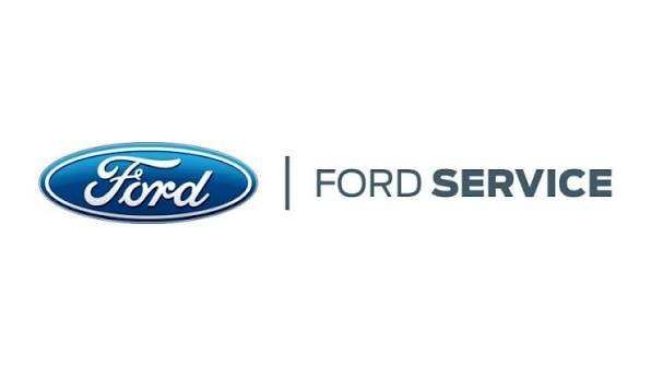The Ford logo and the words 'Ford Service' are displayed on a white background.