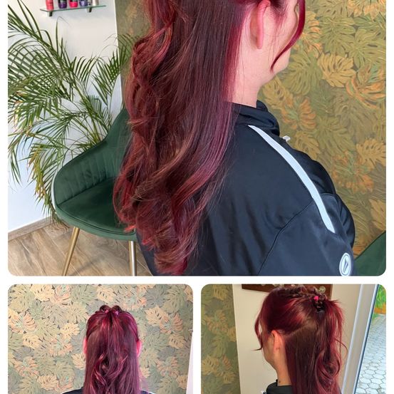 Bild enthält, Adult, Female, Person, Woman, Hair, Ponytail, Face, Head, Plant, Coat